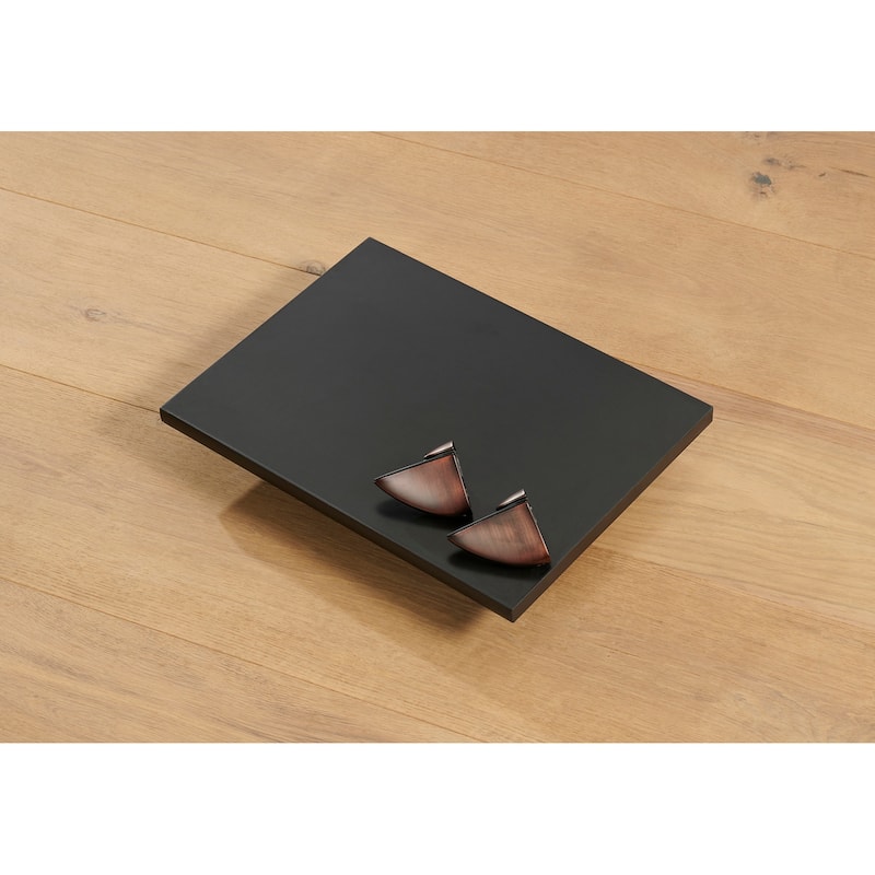 Wallscapes Gallery 12x16 Black Shelf Kit with Bronze Pelican Brackets
