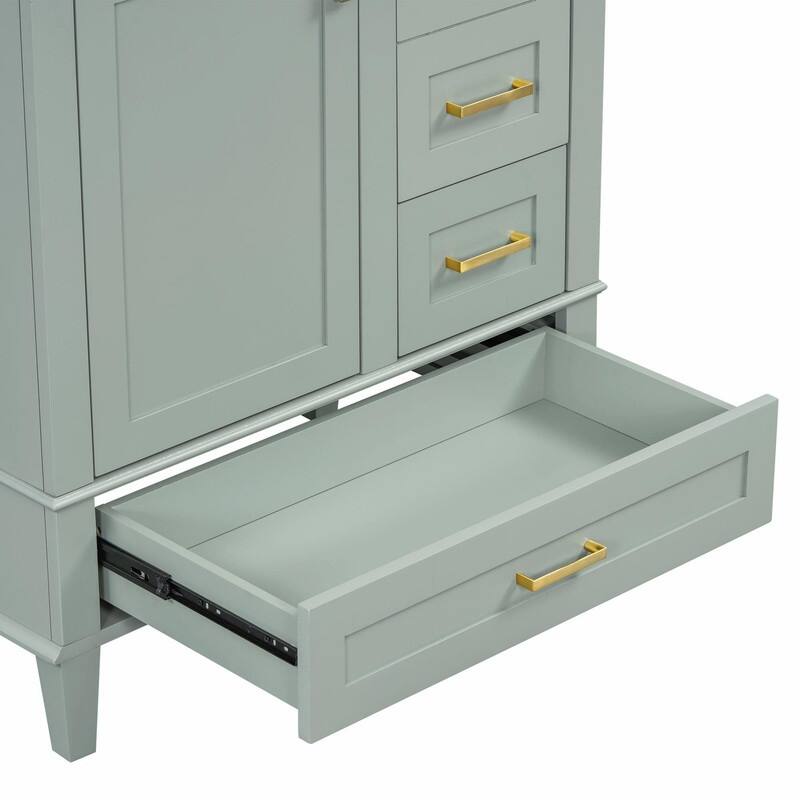 30" Modern Bathroom Vanity with Sink, Storage Cabinet