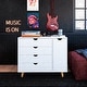 preview thumbnail 10 of 16, Minimalist 4-Drawer 1-Door Dresser