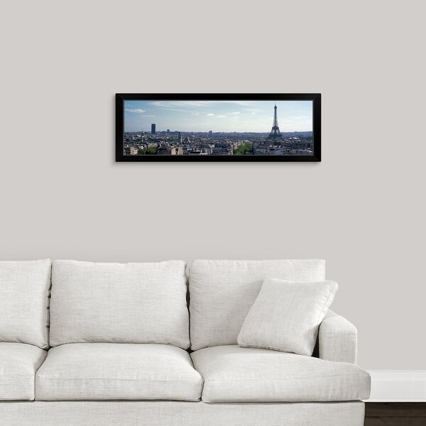 "Eiffel Tower in Paris" Black Framed Print