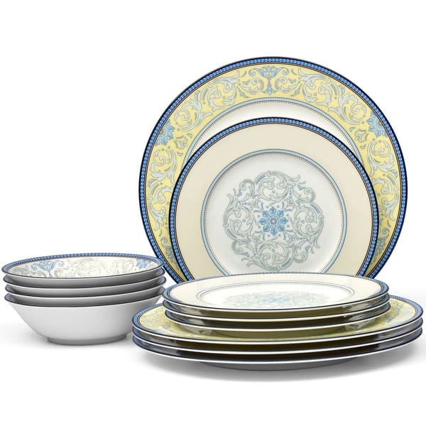 Noritake Menorca Palace 12-Piece Set, Service For 4