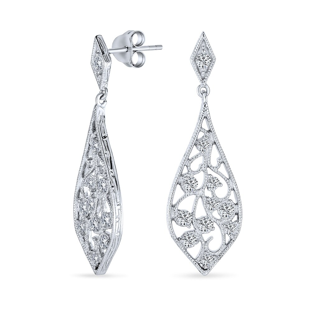 Buy Chandelier Cubic Zirconia Earrings Online at Overstock | Our Buy Chandelier Cubic Zirconia Earrings Online at Overstock | Our