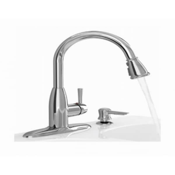 American Standard 9012 301 002 Mckenzie Chrome Pull Down American Standard 9012 301 002 Mckenzie Chrome Pull Down Kitchen Faucet With Soap Dispenser