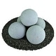 preview thumbnail 32 of 121, Ceramic Fire Balls for Indoor/ Outdoor Fire Pits or Fireplaces 6 Inch - Pewter Gray, Regular