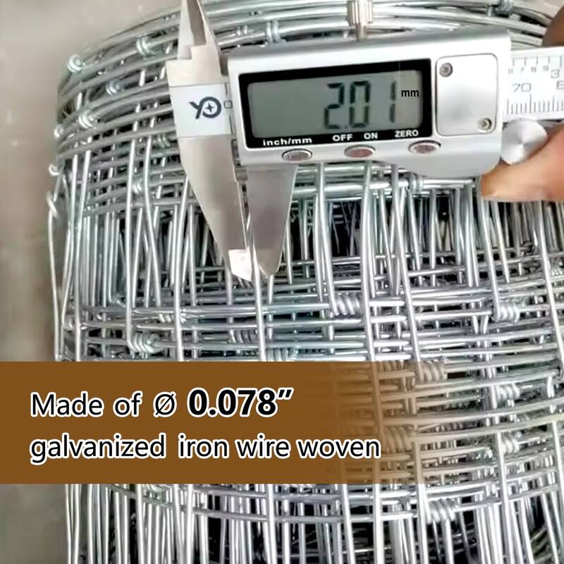 GDFStudio - Henry Advanced Weave Galvanized Steel Farm Fence