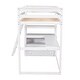 preview thumbnail 18 of 25, Solid Pine Wood Twin Size Loft Bed With Desk and Drawers