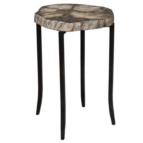 Uttermost Stiles Iron Rustic Accent Table