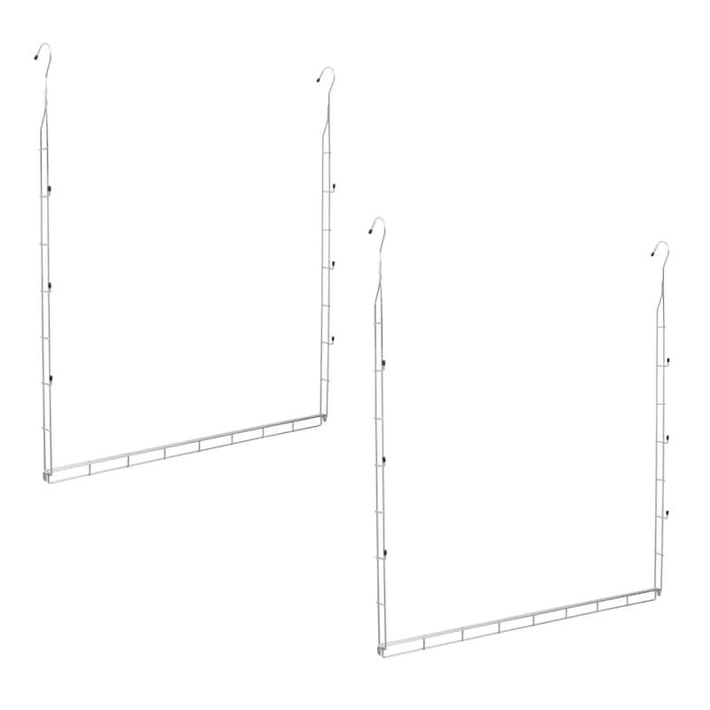 Organize It All 2 Pack 2 Tier Adjustable Closet Rod - 29.92" x 2.44" x 32.28"