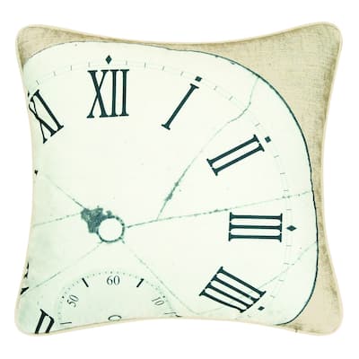 18" x 18" Clock High Definition Pillow