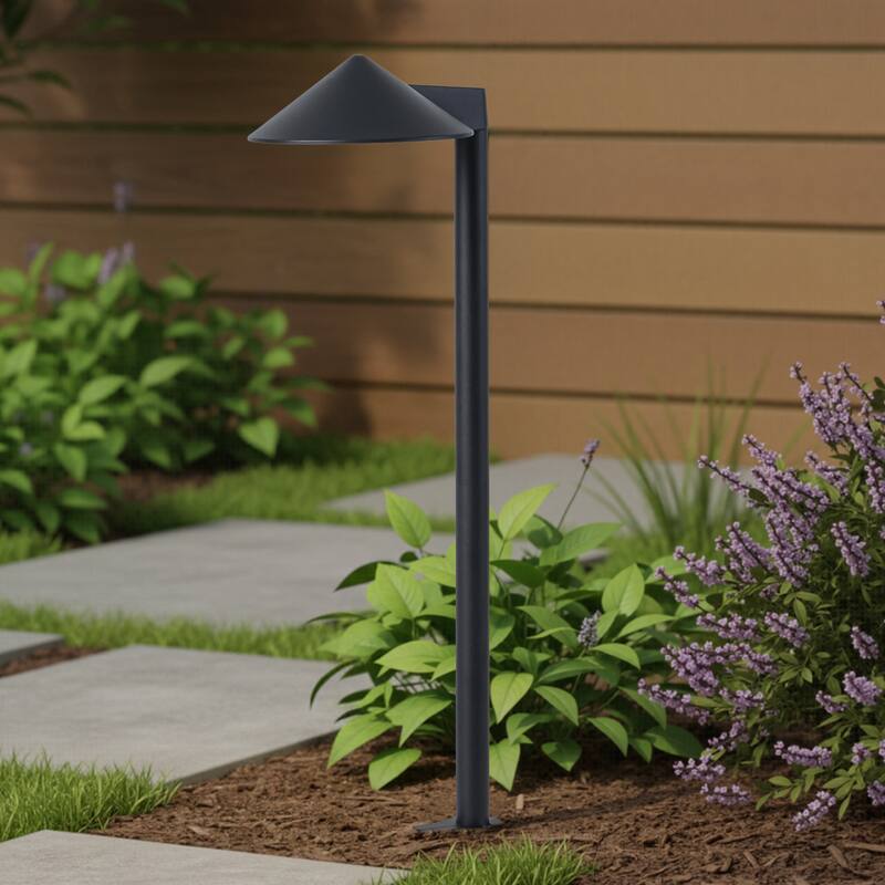 C Cattleya Low-Voltage Matte Black Aluminum 3000K LED Outdoor Path Light