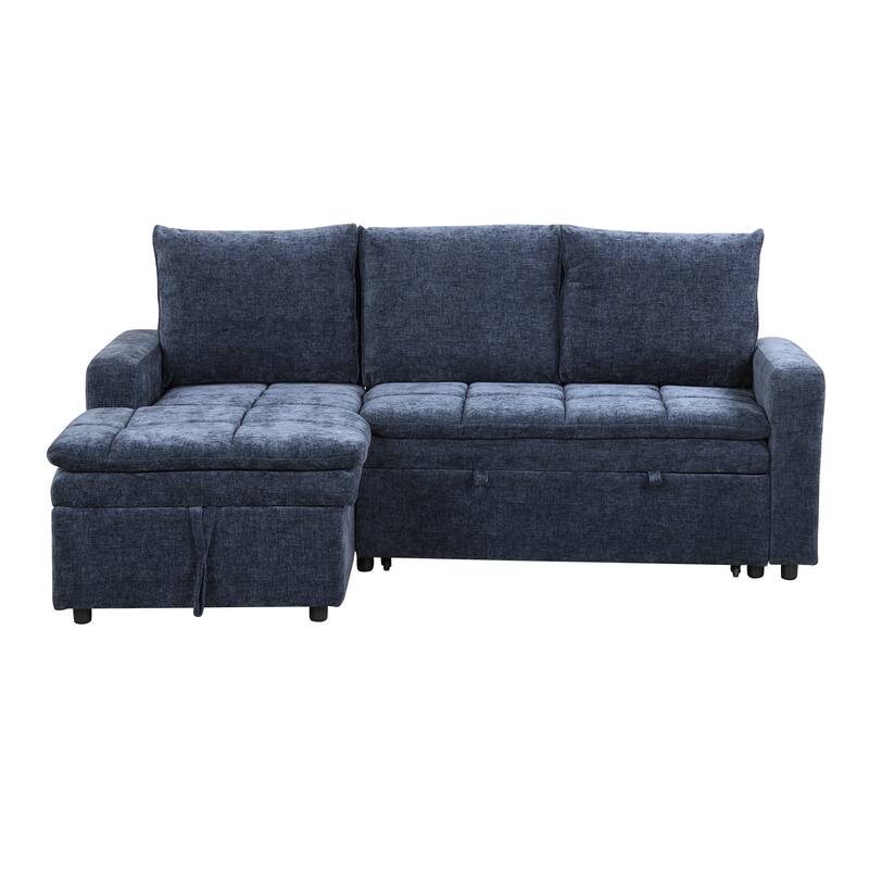 Versatile Sectional Sofa Bed with Chaise, Storage, and Easy Assembly