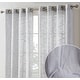 preview thumbnail 50 of 62, HLC.me Madison Faux Linen Textured Sheer Privacy Sun Light Filtering Window Grommet Thick Curtains Panels, Set of 2 54 W x 63 L per panel - Set of 2 - Light Grey