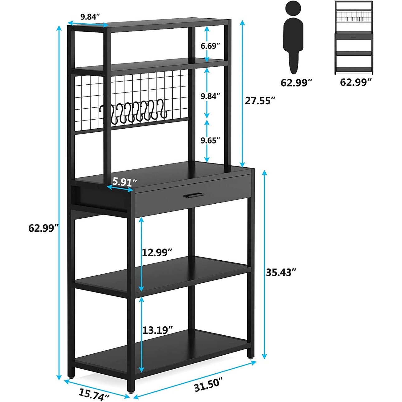 Thin hotsell bakers rack