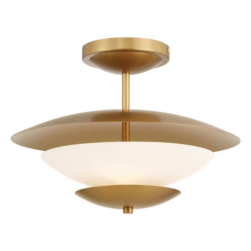 Minka Lavery 3943 Solara 3 Light 19" Wide Semi-Flush Ceiling Fixture - Legacy Brass
