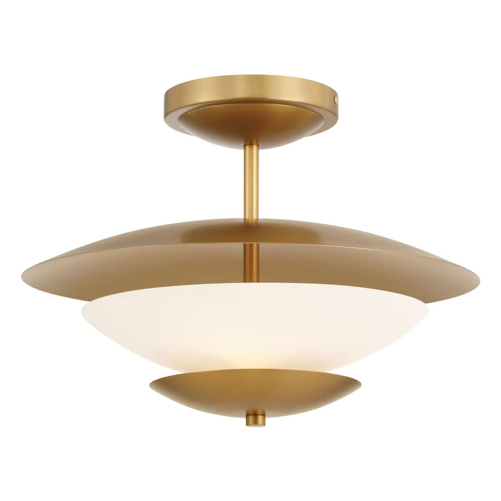 Minka Lavery 3943 Solara 3 Light 19" Wide Semi-Flush Ceiling Fixture