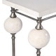 preview thumbnail 5 of 5, Amadeo 49 in. W Rectangular Stone and Metal Console Table