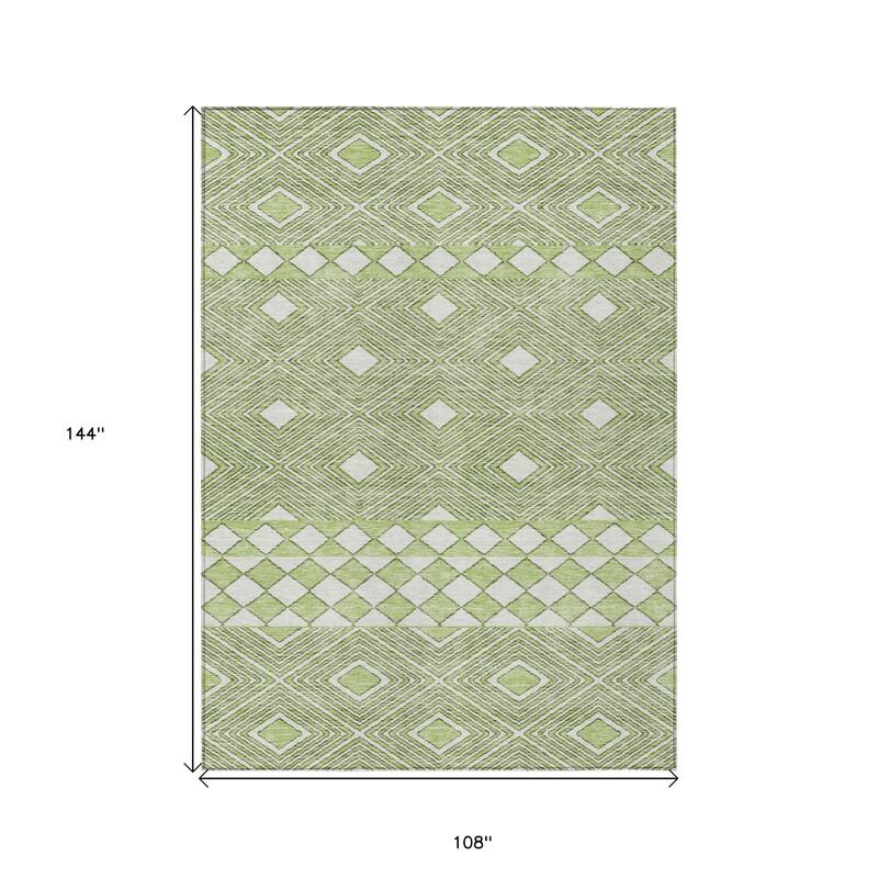 HomeRoots Geometric Transitional Rectangle Outdoor Rug