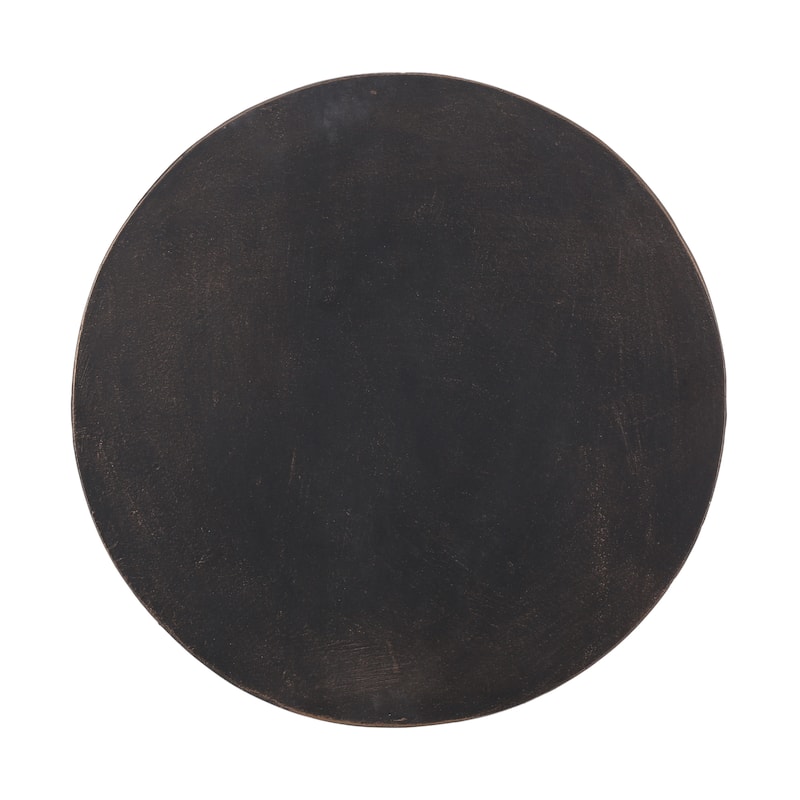 Lightweight Concrete Side Table, Copper Finish