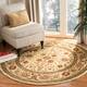 SAFAVIEH Lyndhurst Ambrogina Traditional Area Rug - 5'3" x 5'3" Round - Ivory/Ivory