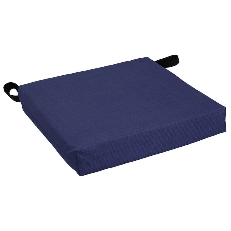 16-inch Indoor/Outdoor Solid Chair Cushions (Set of 2) - 16 x 16