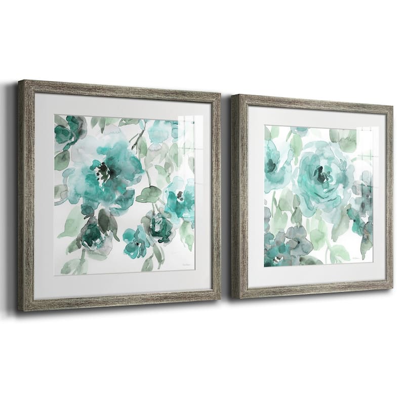 Belle's Teal I- Premium Framed Print - Ready to Hang - Multi-Color