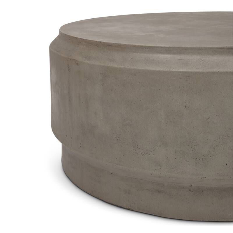 Urbia Barrel 39" Concrete Coffee Table