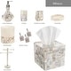 preview thumbnail 7 of 5, Creative Scents Milano Mother of Pearl Hand Soap Dispenser - Beige/White - White/Beige