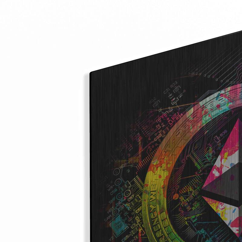 Luxe Metal Art 'Ethereum Crypto Power' by Epic Portfolio Metal Wall Art