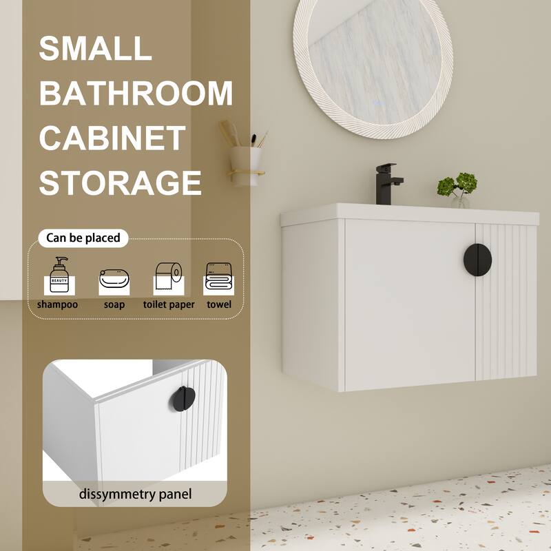 28 Inch Bathroom Vanity with Ceramic Sink