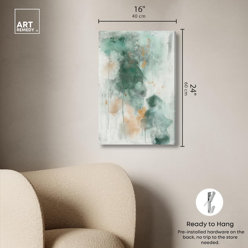 Verdant Vapors I Canvas by Art Remedy, Gallery Wrapped