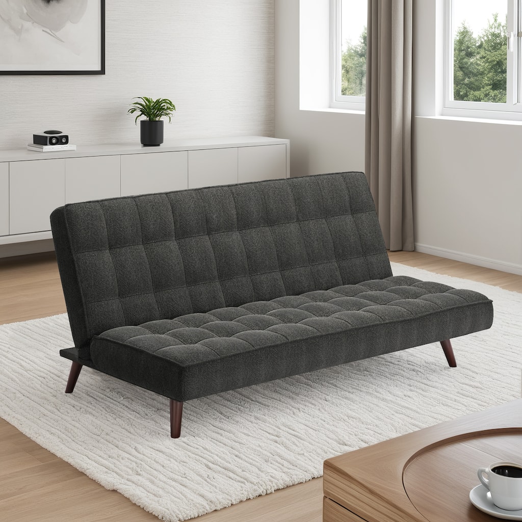 Halden Transitional Chenille Tufted Futon by iNSPIRE Q Modern
