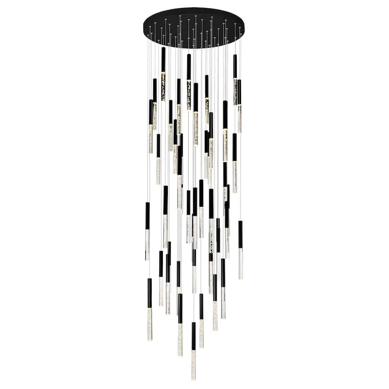 Dragonswatch LED Integrated Chandelier with Black Finish - Black