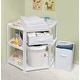 preview thumbnail 3 of 23, Diaper Corner Baby Changing Table with Hamper and Basket