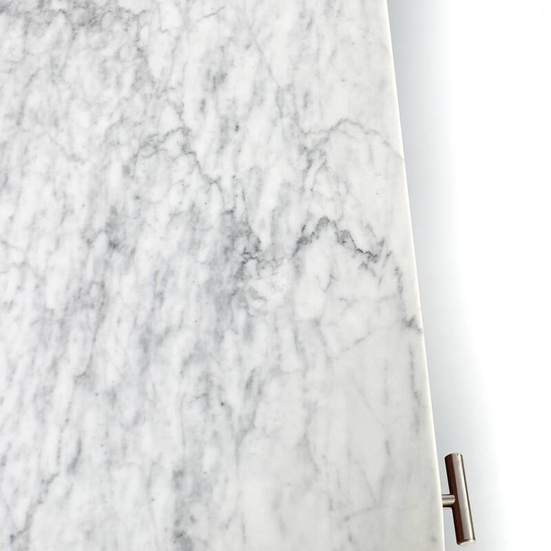 Versatile And Stylish Marble White Writing Desk To Elevate And Complete Any Space