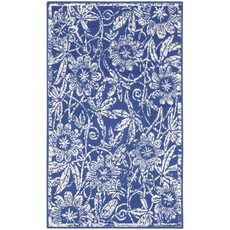 Nourison Whimsicle Country Farmhouse Floral Area Rug