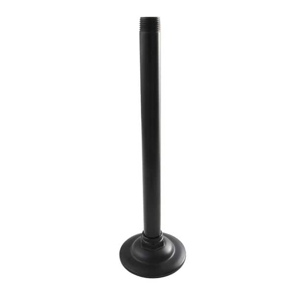 slide 2 of 8, Kingston Brass Trimscape 10-Inch Rain Drop Ceiling Mount Shower Arm Matte Black