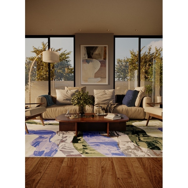 Luxe Weavers Marble Abstract Art Deco Area Rug, Indoor Carpet - Bed ...