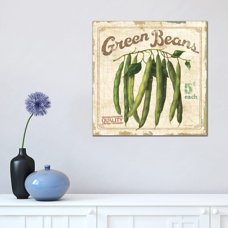 iCanvas "Green Beans (On Special II)" by Lisa Audit Canvas Print - 18x18x1.5