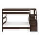preview thumbnail 12 of 20, Max and Lily Modern Farmhouse Twin Over Twin Bunk Bed With Staircase