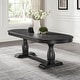 preview thumbnail 10 of 26, Extendable Wooden Dining Table Set with 6 Pieces of Chair Solid Wood Curved Oval for 4-6 People