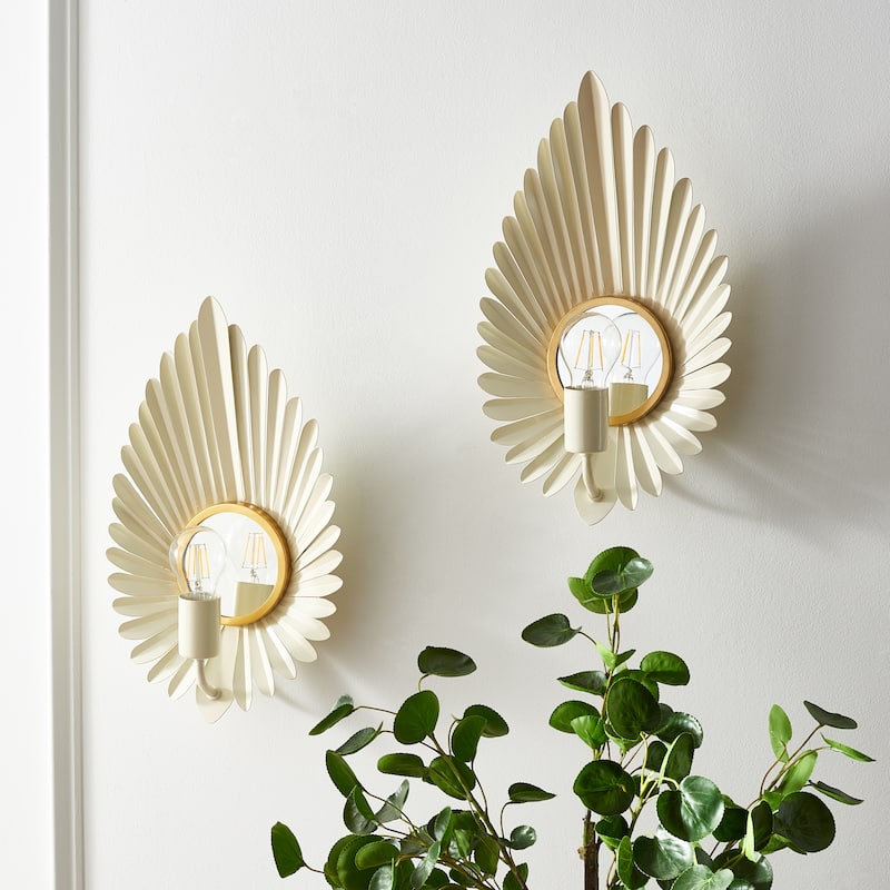 SAFAVIEH Lighting Lorynn 18" Wall Sconce - 10" W x 4" D x 18" H