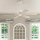 preview thumbnail 1 of 9, Hunter 52" Gilrock Windmill Ceiling Fan and Pull Chain - Industrial, Modern Farmhouse Matte White