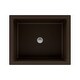 preview thumbnail 1 of 6, Lexicon Platinum V330 Quartz Composite Rectangle Vanity Sink - Galaxy Mocha Mocha