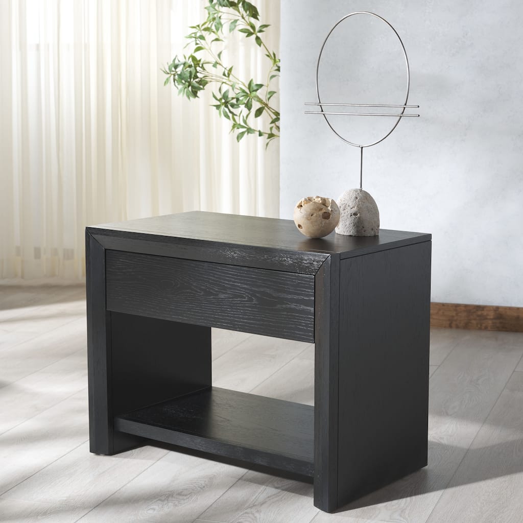 SAFAVIEH Couture Darnell Wood 1 Drawer Nightstand