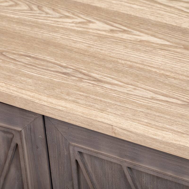 Kitchen Island with Drop Leaf and Towel Rack