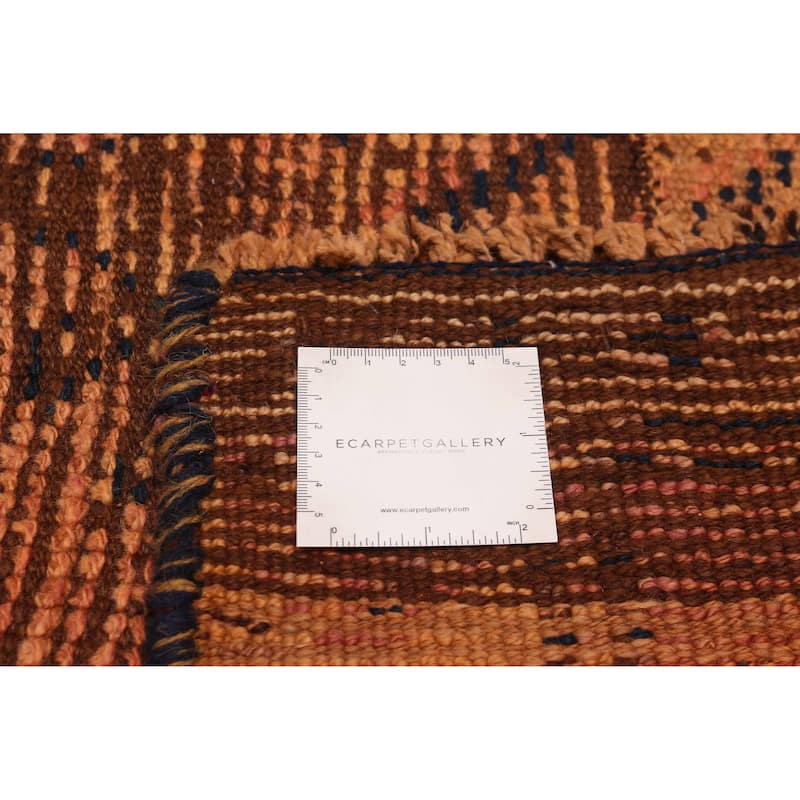 ECARPETGALLERY Hand-knotted Melis Vintage Copper Wool Rug - 3'3 x 12'2