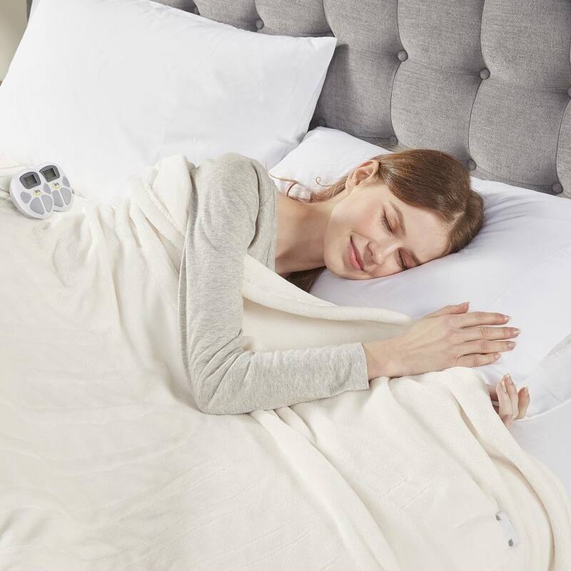 King Ultra Soft Heated Blanket Ivory Bed Bath & Beyond 40017161
