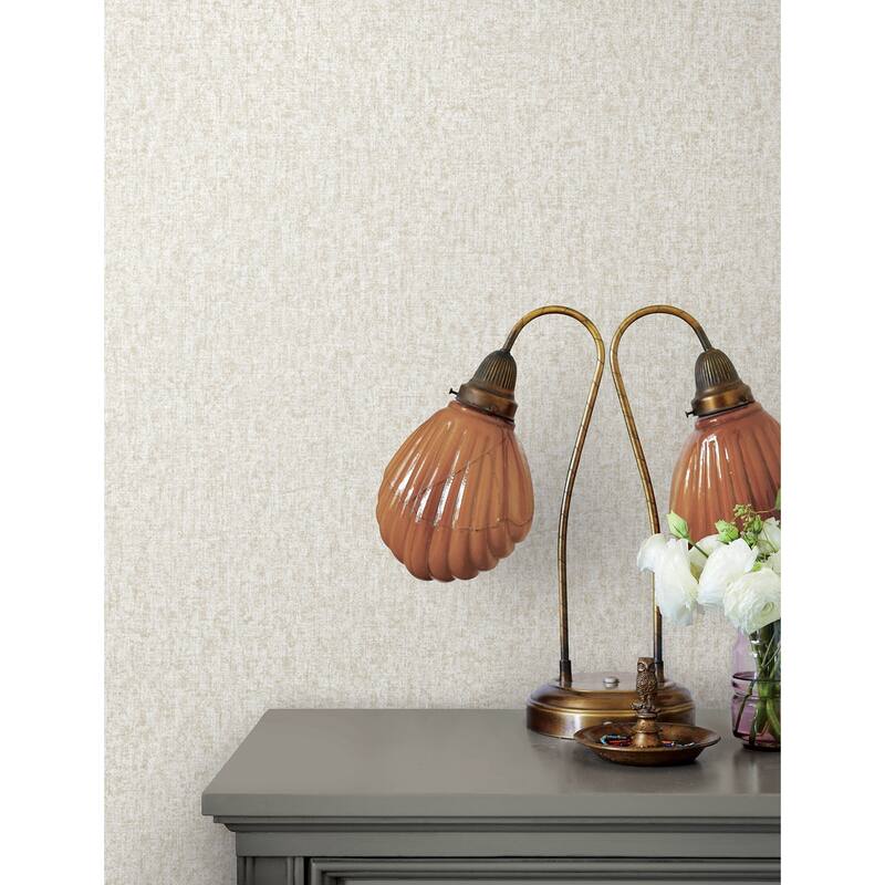 Advantage Halliday Blush Faux Linen Wallpaper