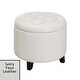 preview thumbnail 11 of 48, Copper Grove Chrysanthemum Round Storage Ottoman