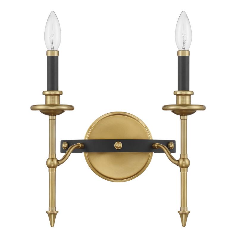 Savoy House 9-9510-2 Consulate 2 Light 13" Tall Bathroom Sconce